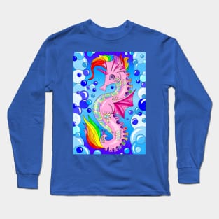 Rainbow seahorse Long Sleeve T-Shirt